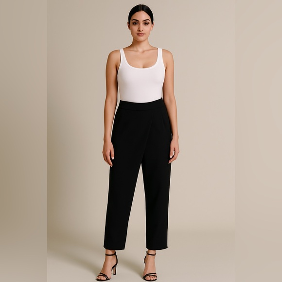 Clara Sun Woo Black Asymmetric Pants NWT - Picture 1 of 7